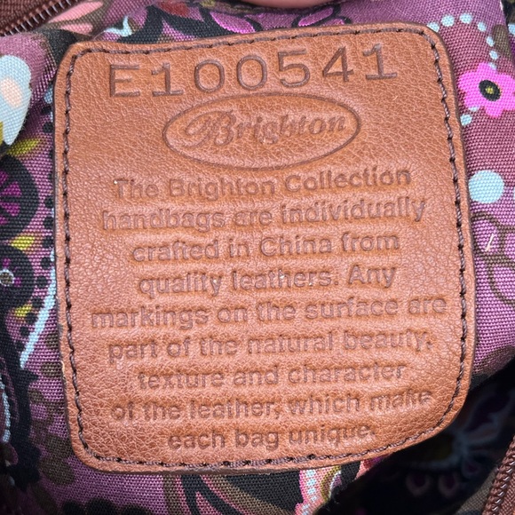 Brown Leather brighten shoulder bag - Picture 6 of 7